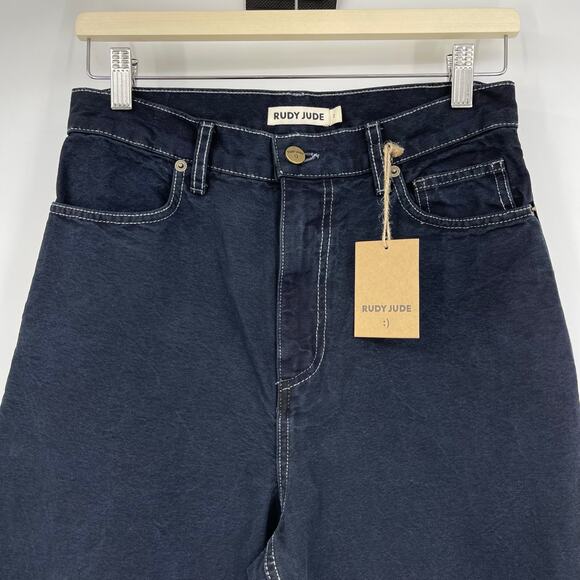 Rudy Jude | NWT Roper Jean Size 2 28in Waist Barrel Leg Denim - Picture 5 of 12